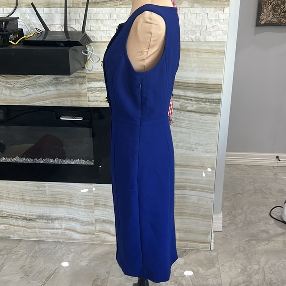 Talbots Deep Blue Large Button Accent Career Dress size 10 - Picture 6 of 13
